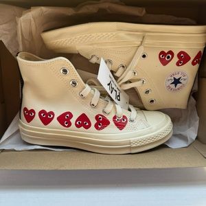 Converse x Play All Star Chuck ‘70 Hi Milti Heart OFF -White Off-White.